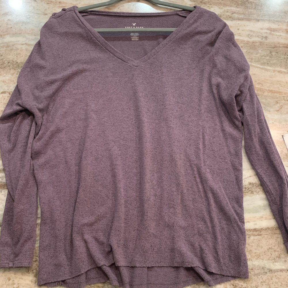 Plum over sized sweater